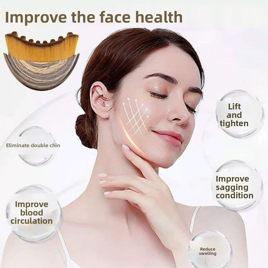 Lymphatic Contour Facial Massage Makeup Brush