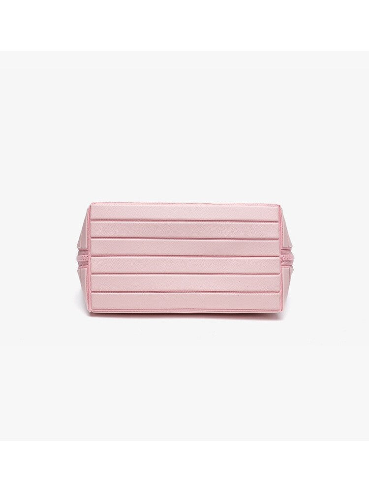 Geometric Stripe Makeup Bag Waterproof Toiletry Organizer