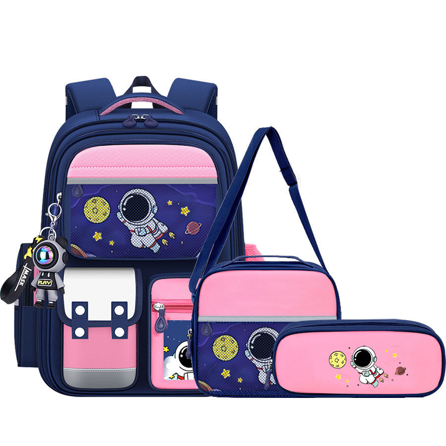 Astronaut Themed School Backpack Set for Boys