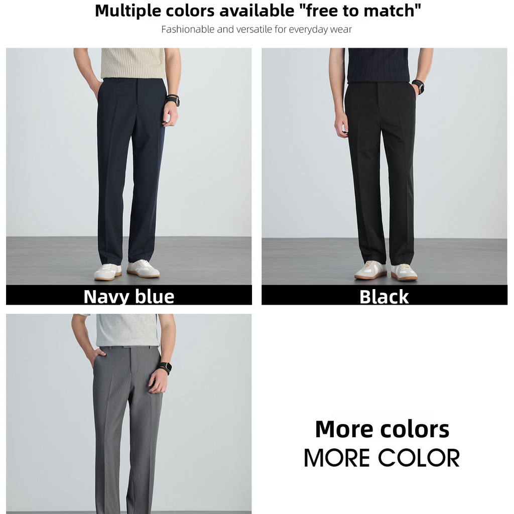 Lightweight Non-Iron Business Trousers for Men