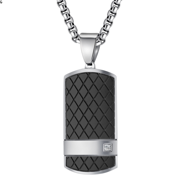 Curved Surface Necklace for Men