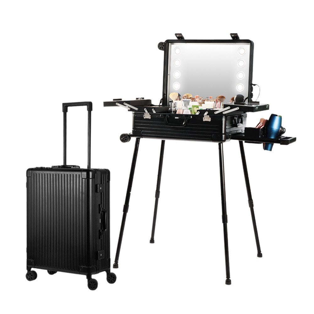 Professional Makeup Storage Case with Bluetooth Speaker