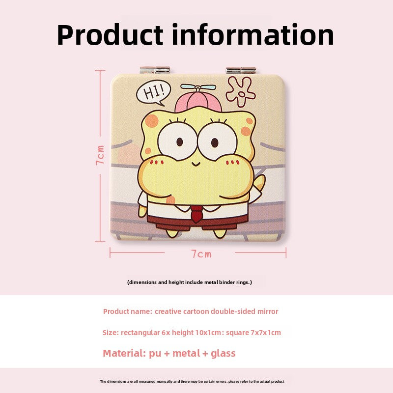 Cartoon Foldable Makeup Mirror