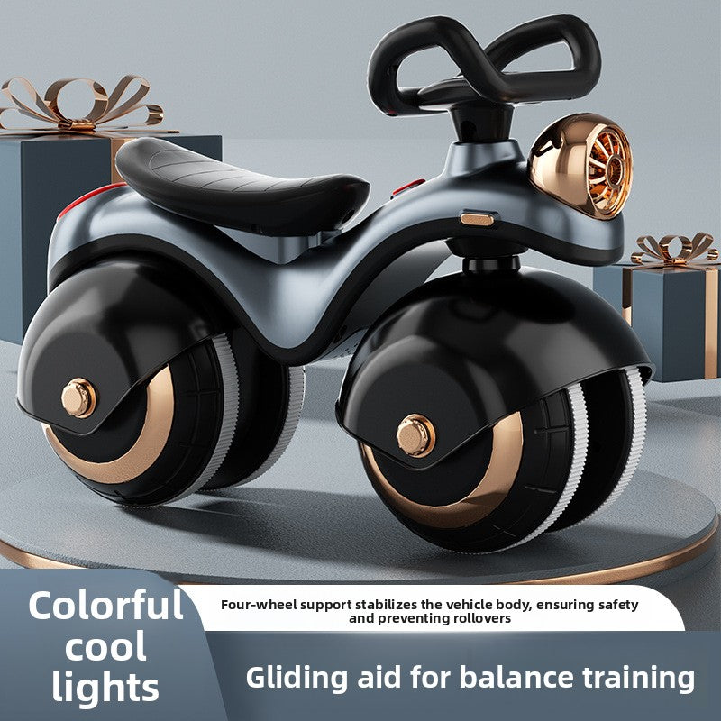 Kids Balance Bike with Lights and Music