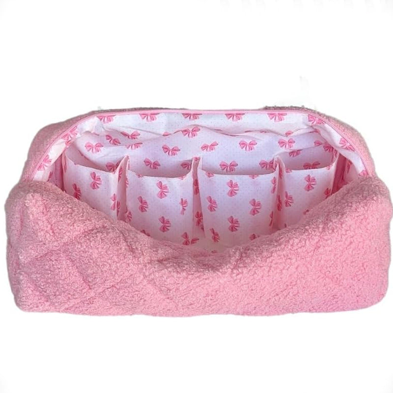 Plush Makeup and Skincare Storage Bag