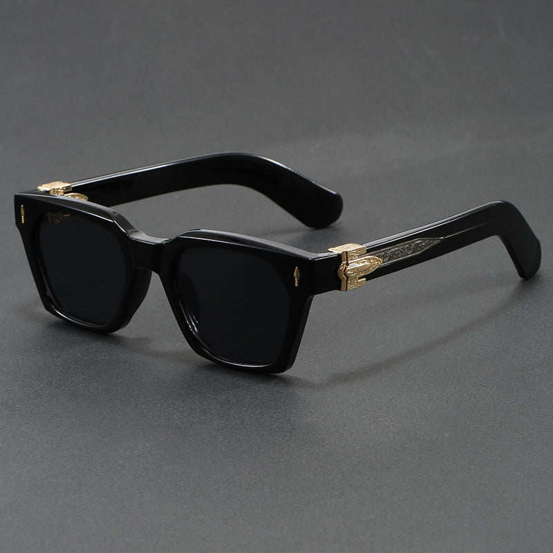 Wide-Leg Arrow-Decorated Sunglasses for Men and Women