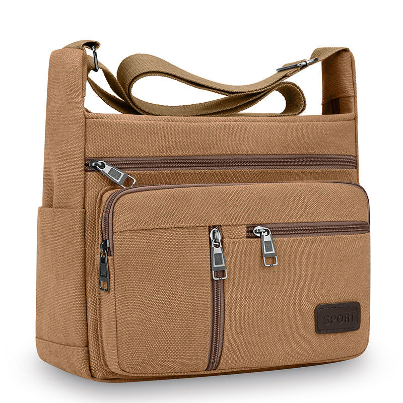 Canvas Crossbody Messenger Bag for Men