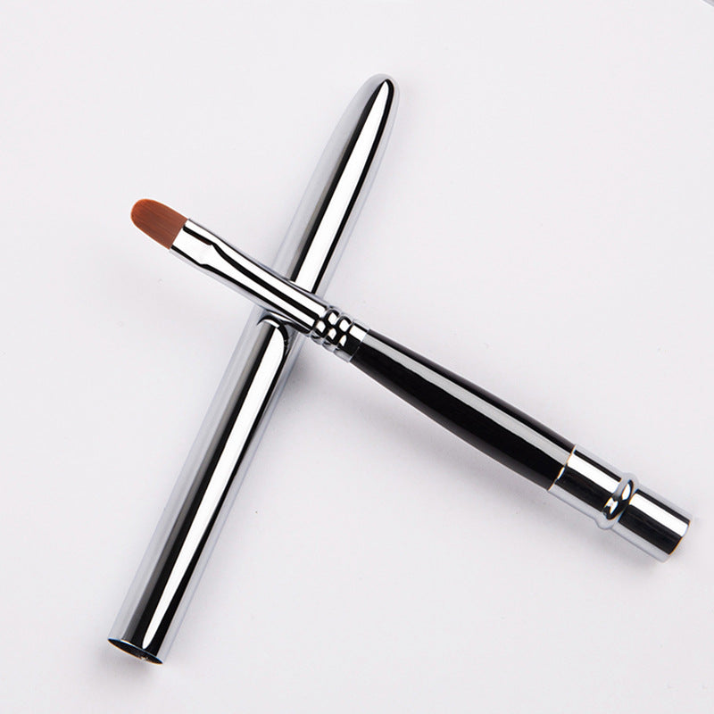 Portable makeup brush