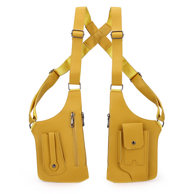 Functional Shoulder Bag for Men, Outdoor Vest Bag for Women