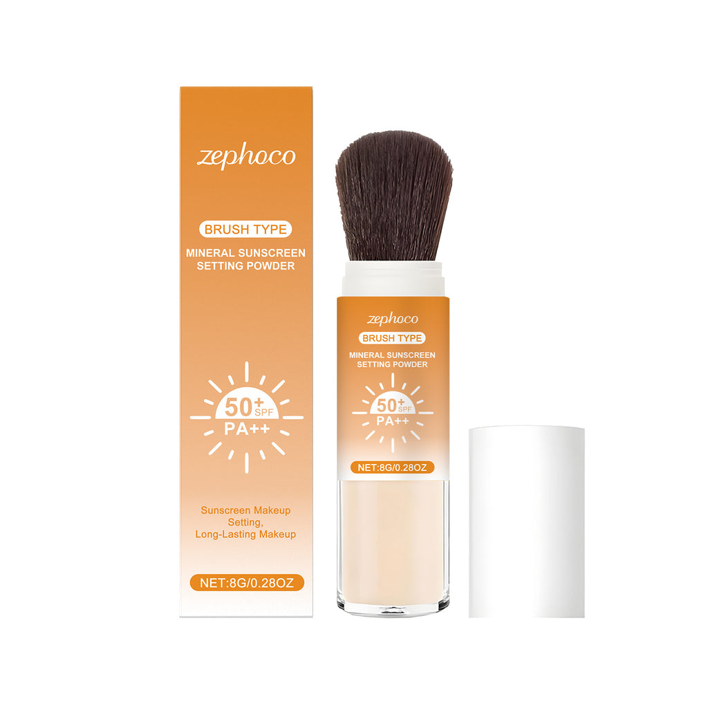 Natural Long-Lasting Oil Control Makeup Powder Daily Portable Care