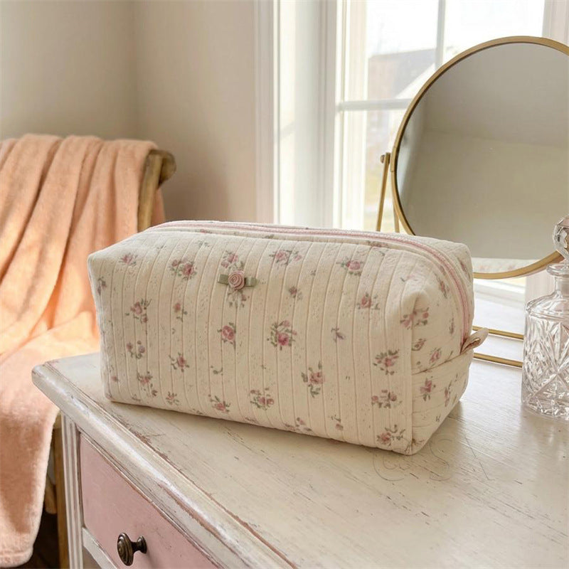 Floral Travel Makeup Bag