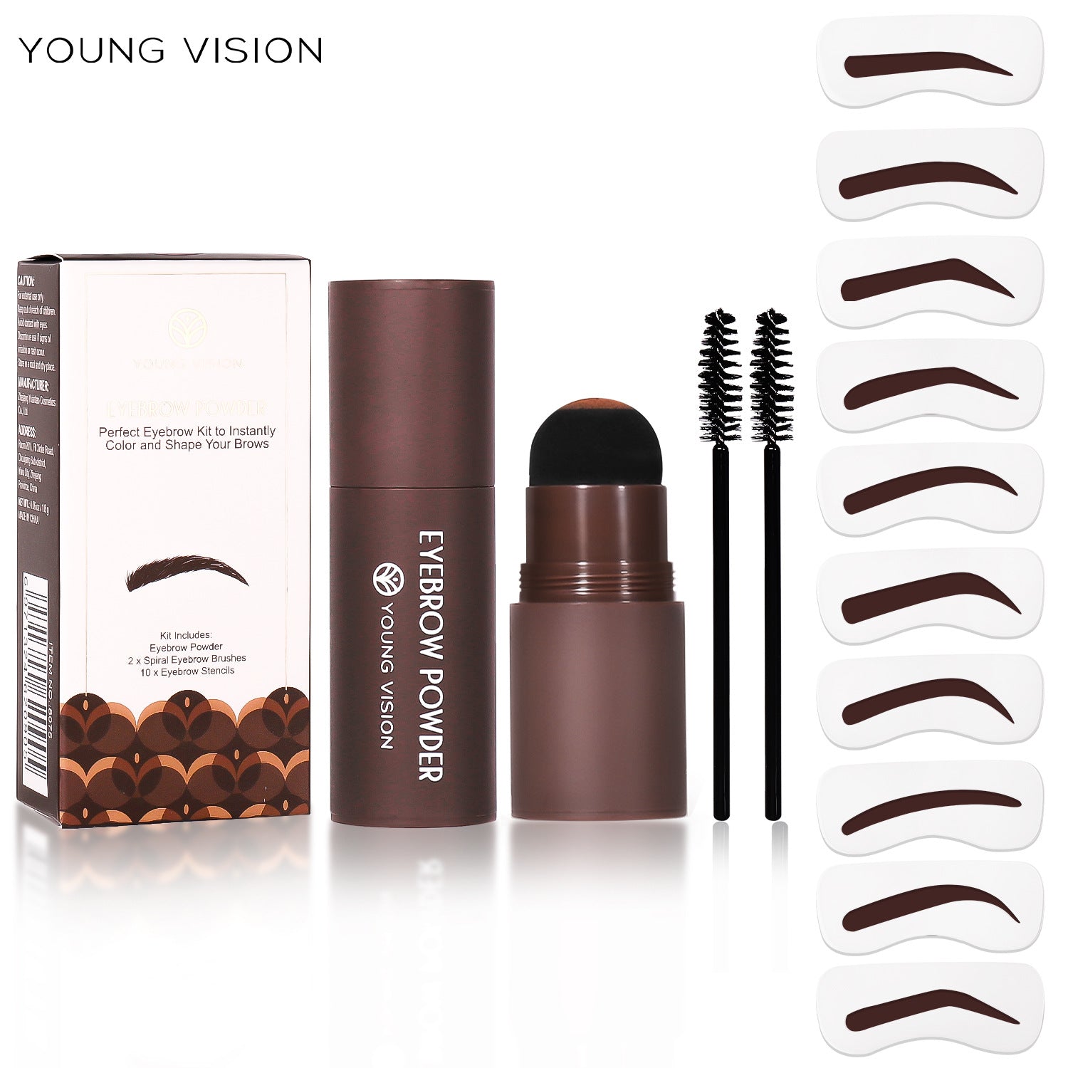Ibcccndc Hairline Powder Lazy Makeup Eyebrow Powder Facial Contouring Shadow Powder Eyebrow Pencil