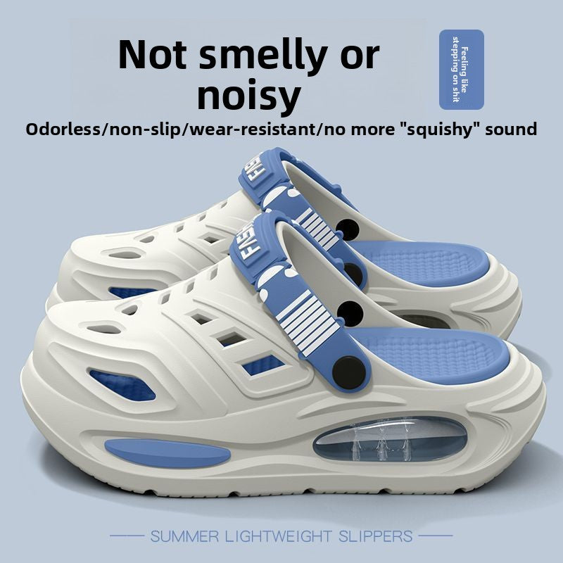 Breathable Perforated Slip-On Sandals for Men