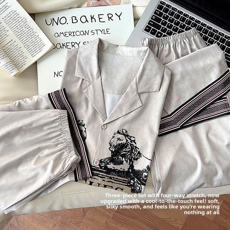 Ice Silk Pajamas for Men