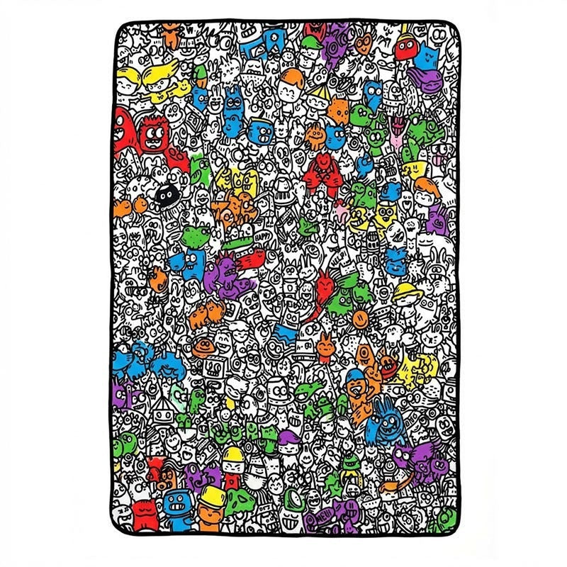 Kids Drawing Blanket with Washable Pens