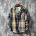 Mens Plaid Long Sleeve Shirt
