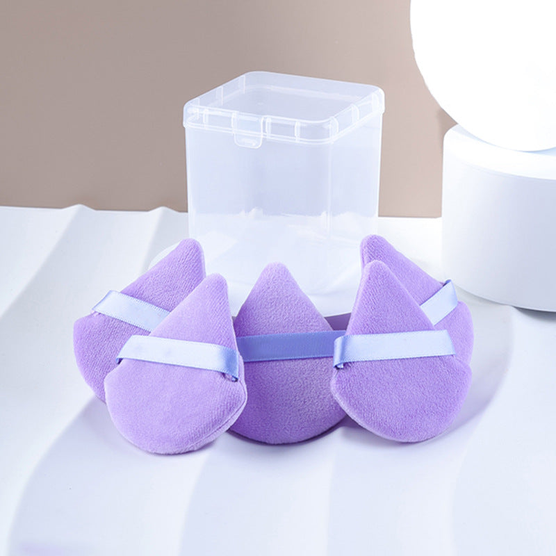 Triangle Powder Puff Powder Puff Fan-shaped Dry and Wet Dual-use Makeup Powder Puff