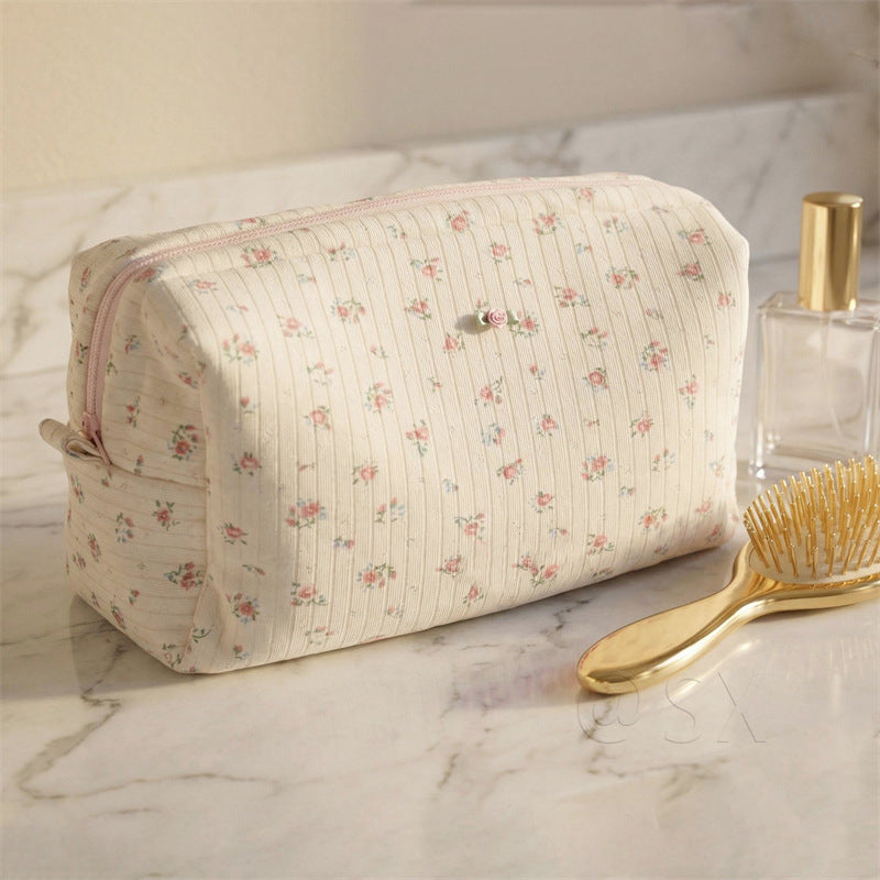 Floral Travel Makeup Bag