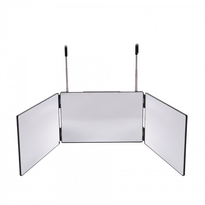 Adjustable Three-Way LED Makeup Mirror with Hanging Hook