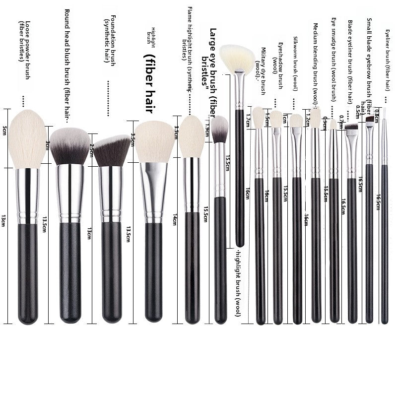 Wool makeup brush