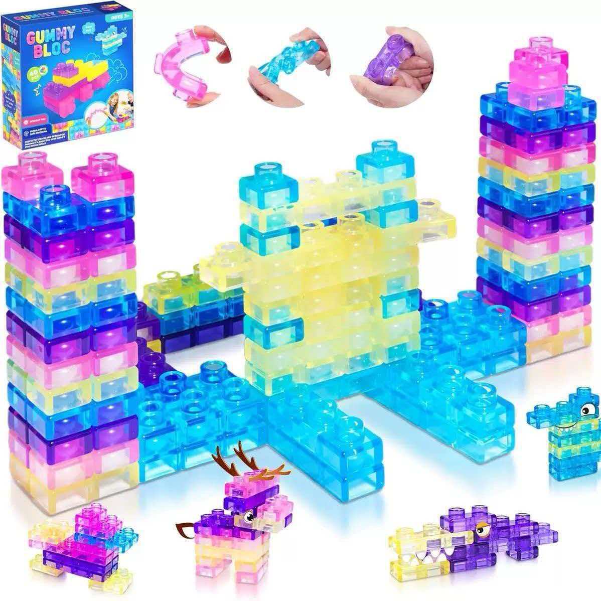 Squishy Jelly Building Blocks for Kids