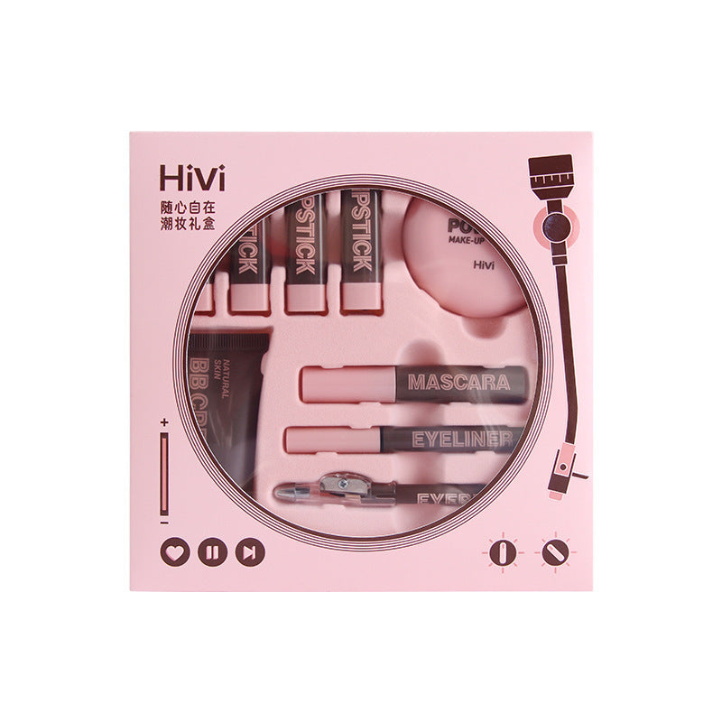 Pink Vinyl Record Trendy Makeup