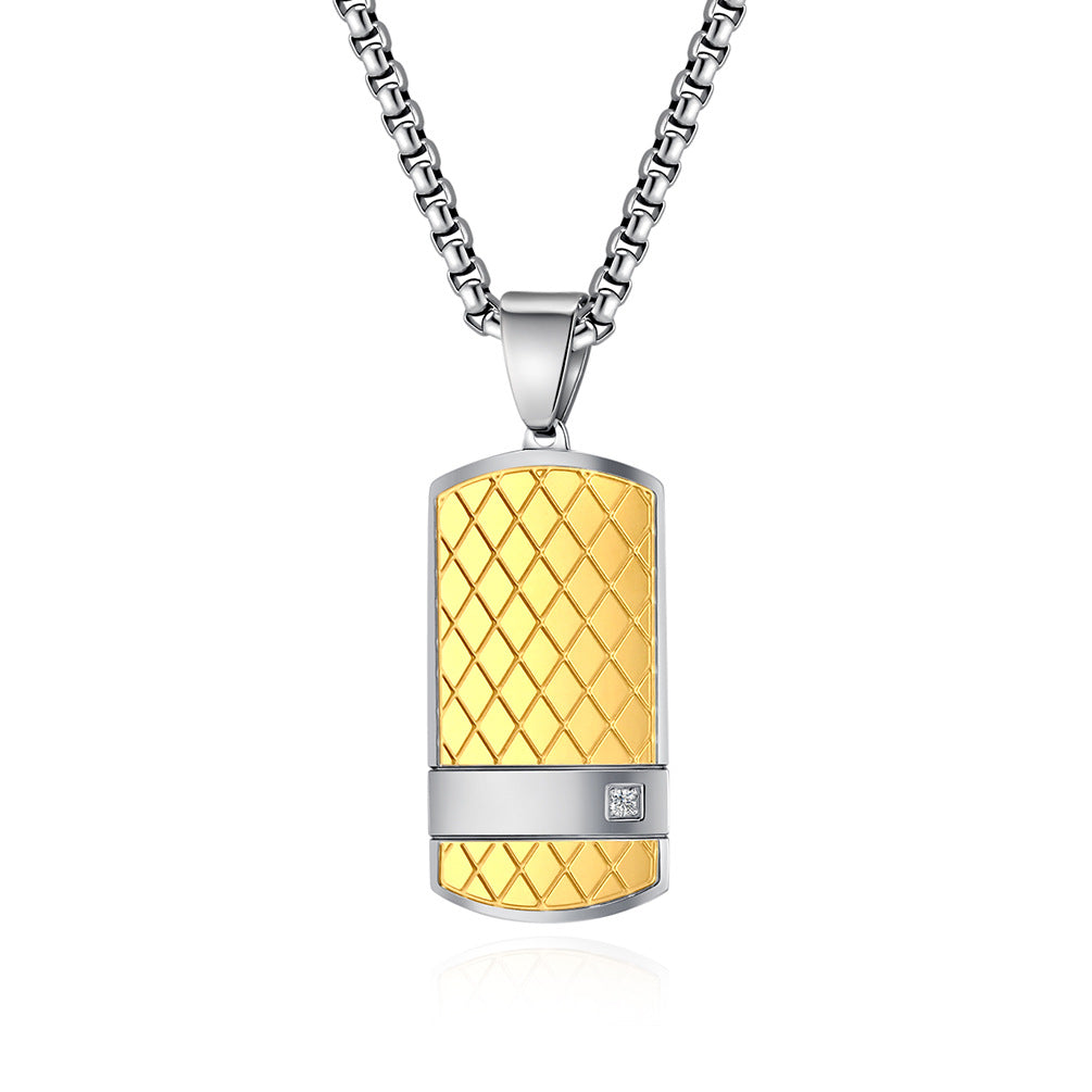 Curved Surface Necklace for Men