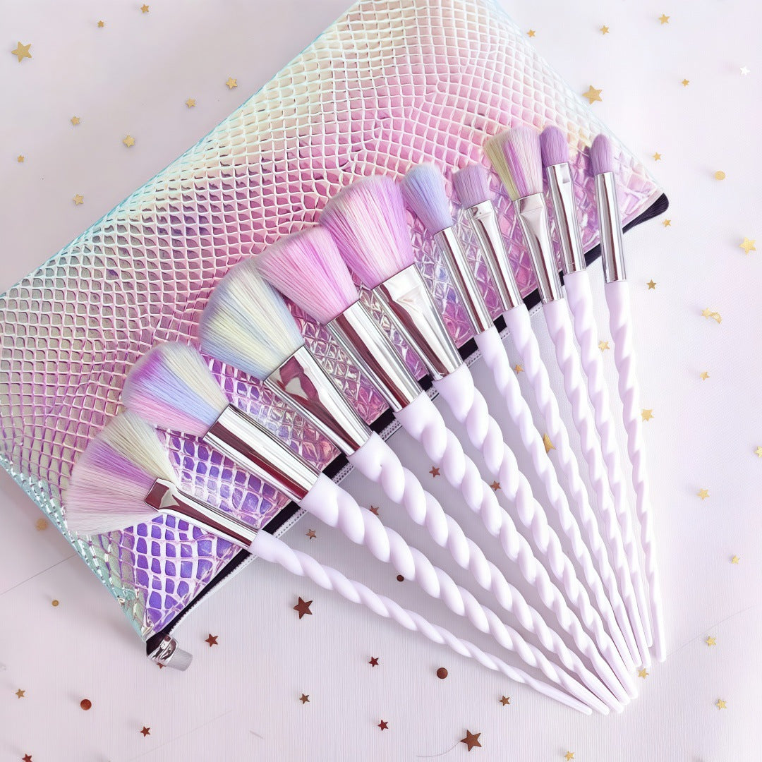 Colorful Unicorn Makeup Brush Set