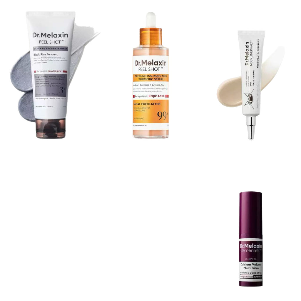 Turmeric Skincare Set with Exfoliating Essence and Creams