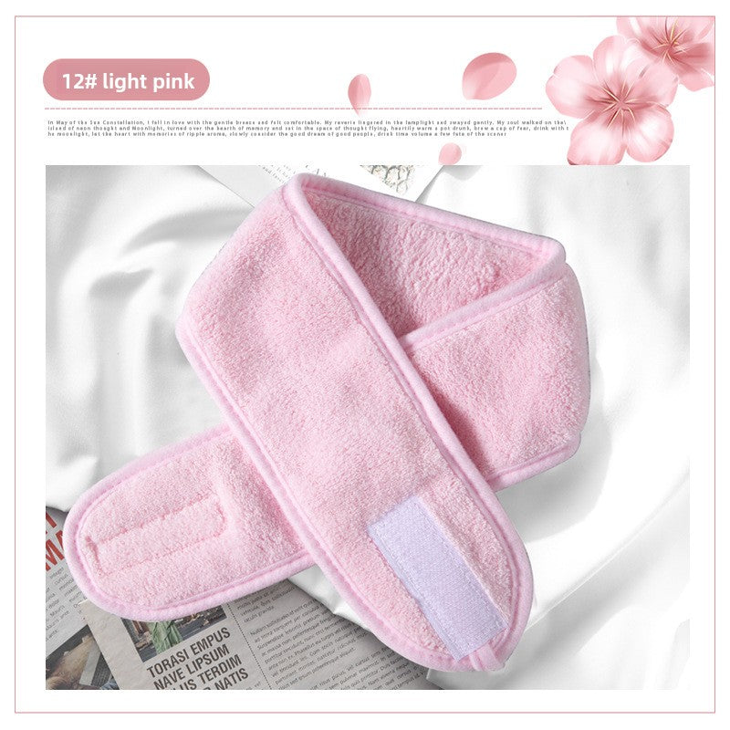 Adjustable Velcro Headband for Sports Yoga and Skincare