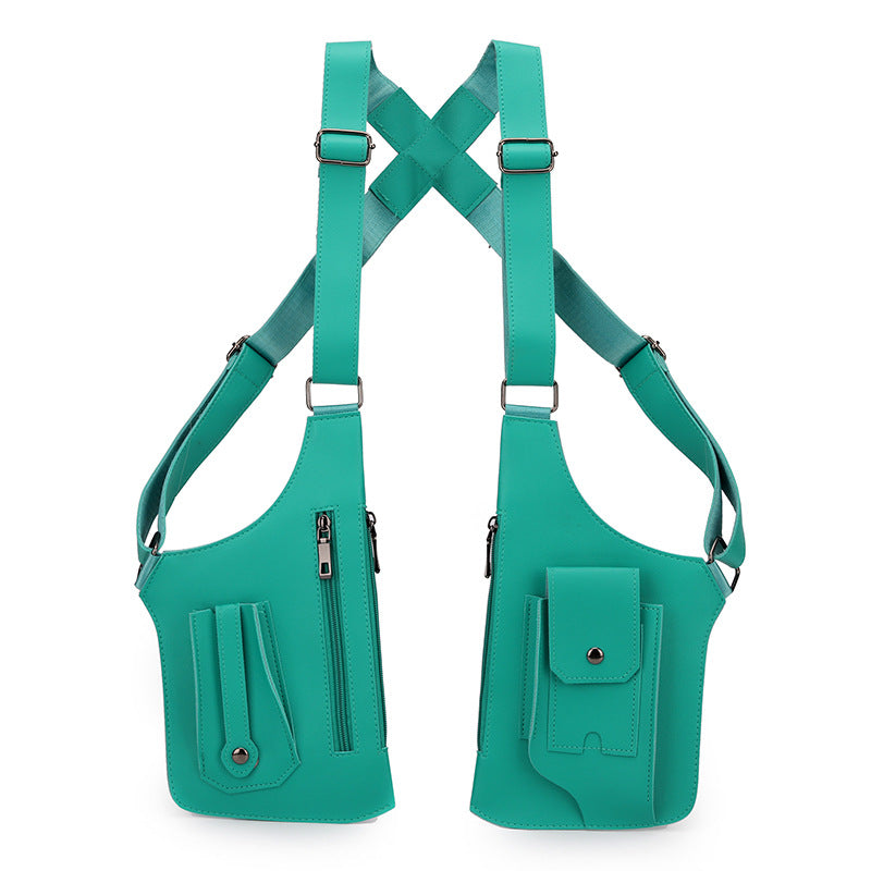 Functional Shoulder Bag for Men, Outdoor Vest Bag for Women