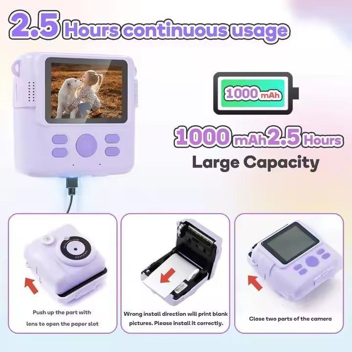 Kids Instant Print Camera