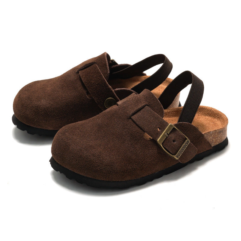 Kids Genuine Leather Closed-Toe Sandals