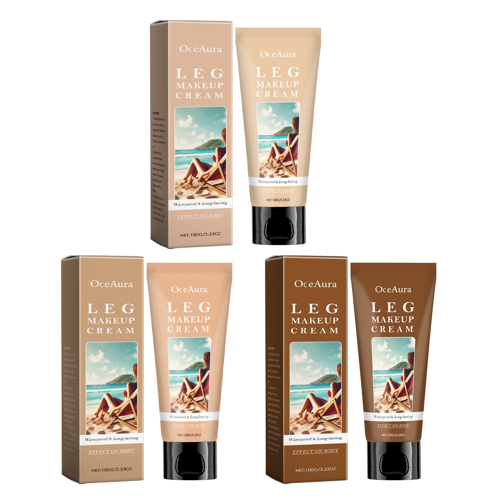 Oceaura Body Tanning Foundation Cream