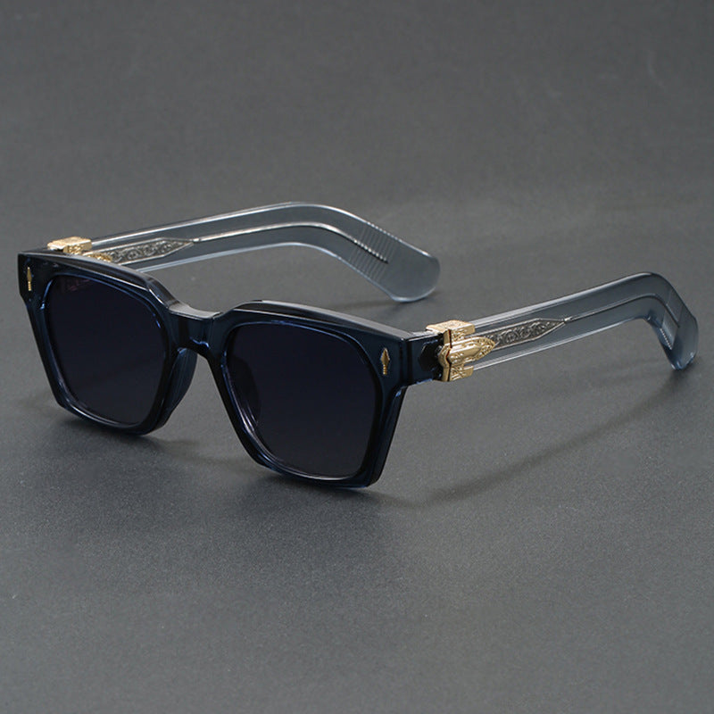 Wide-Leg Arrow-Decorated Sunglasses for Men and Women