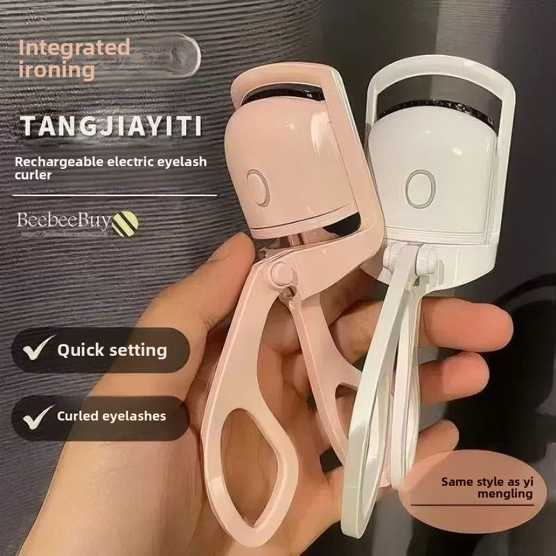 Electric Heated Eyelash Curler Portable Makeup Tool