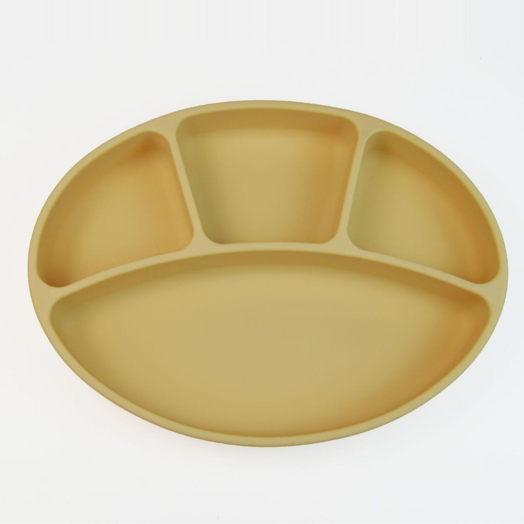 Kids Silicone Suction Plate Divided Compartment Bowl