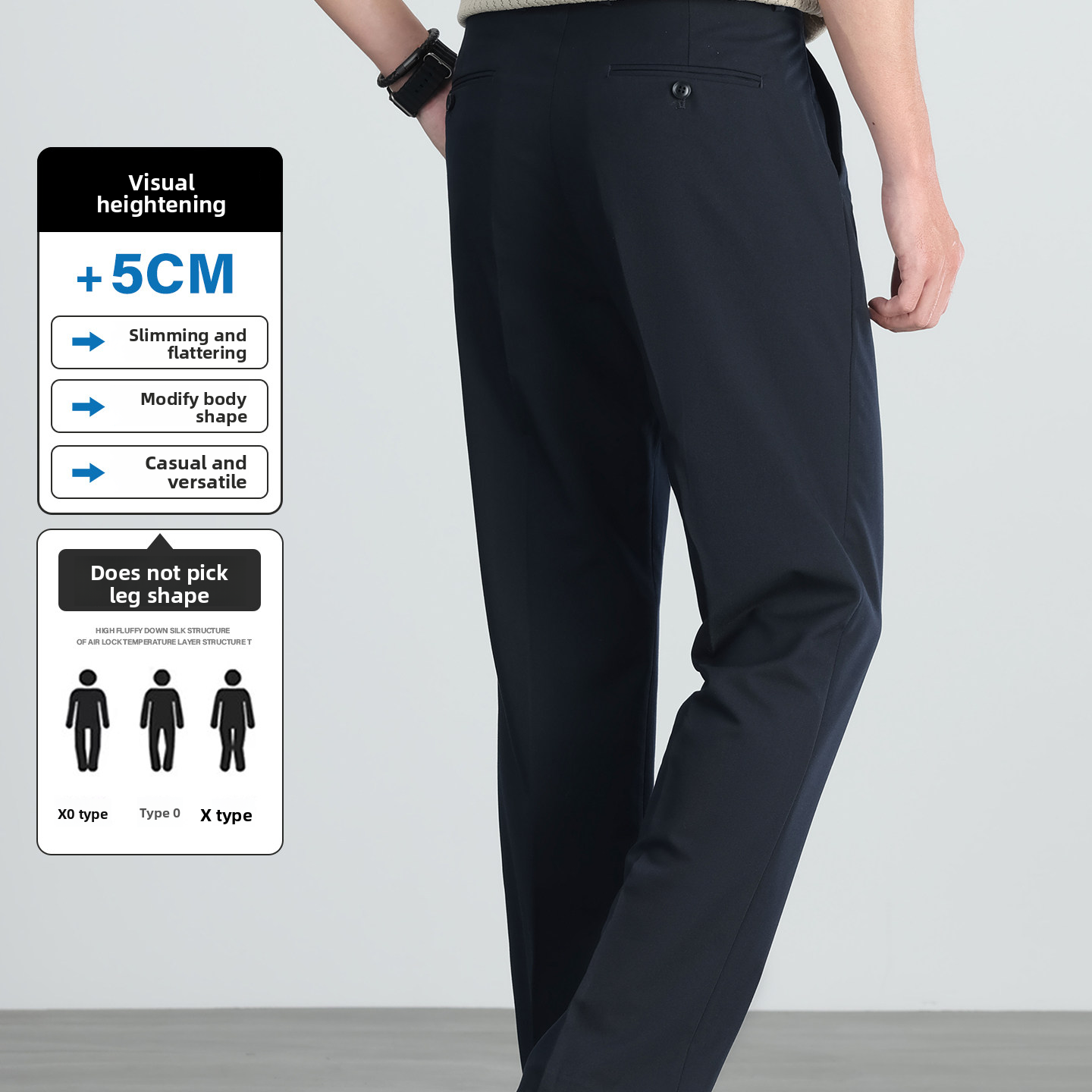 Lightweight Non-Iron Business Trousers for Men