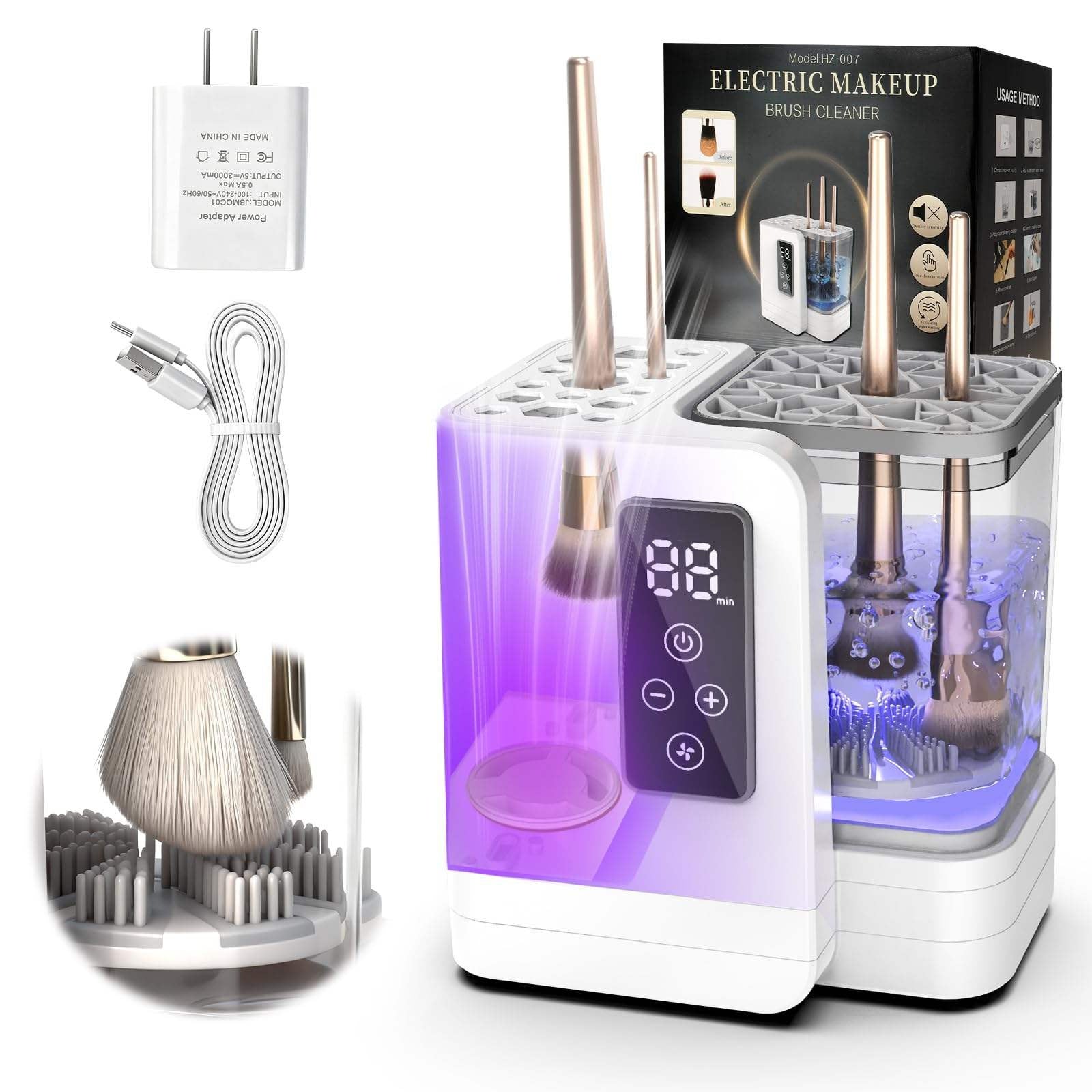 Professional 5-in-1 Electric Makeup Brush Cleaner