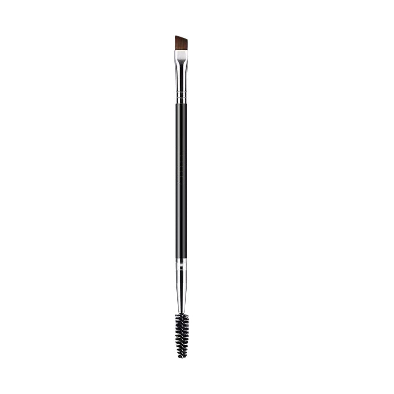 Dual Head Eyebrow Brush Spiral and Angled Makeup Tool