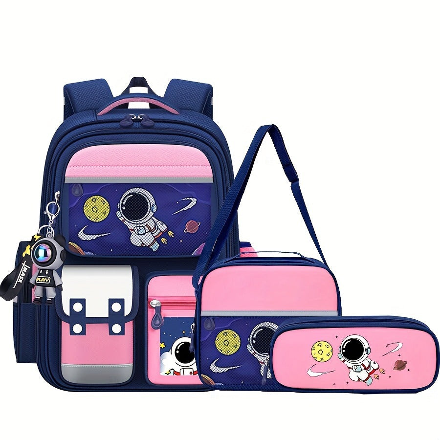 Astronaut Themed School Backpack Set for Boys