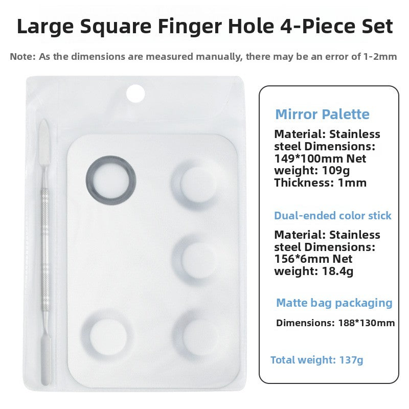 Stainless Steel Makeup Mixing Palette