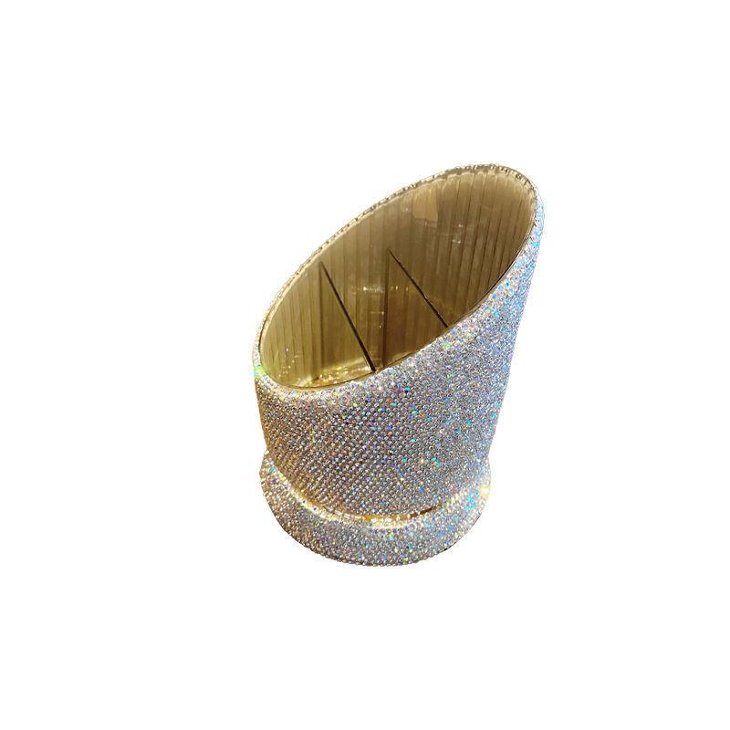 Luxury Diamond Makeup Brush Storage Organizer Box