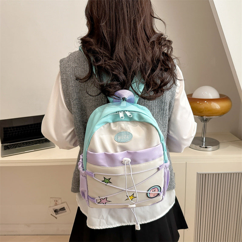 Lightweight Cartoon School Backpack for Kids