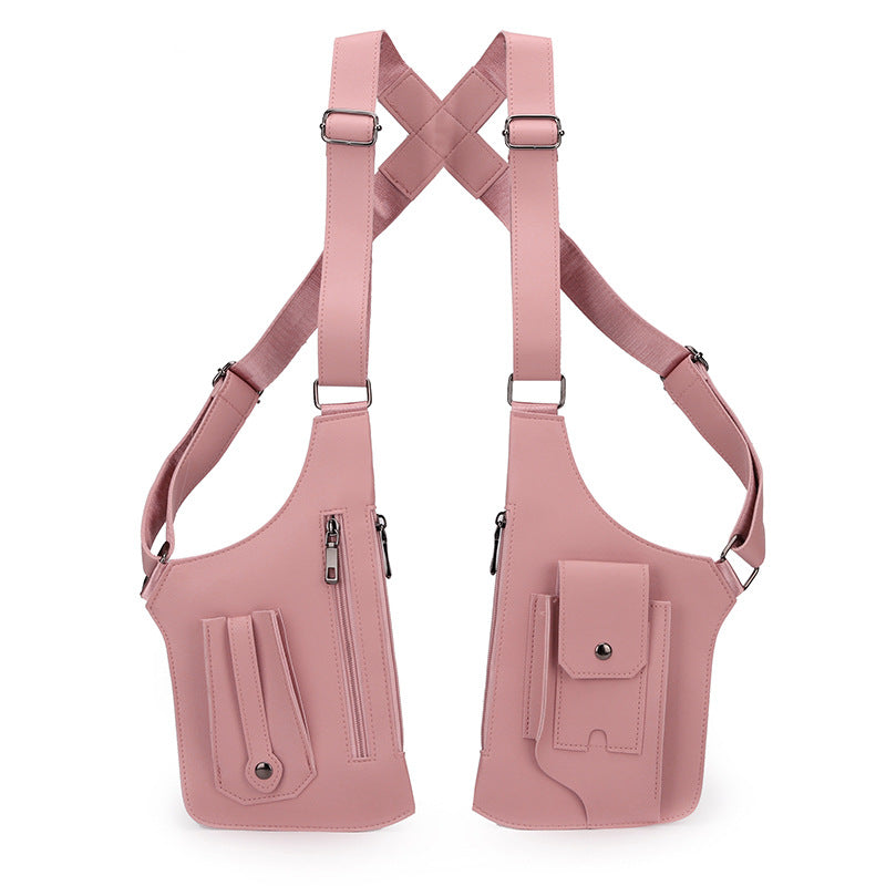Functional Shoulder Bag for Men, Outdoor Vest Bag for Women
