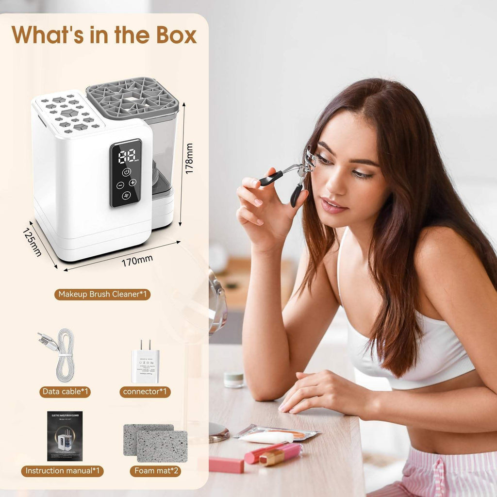 Professional 5-in-1 Electric Makeup Brush Cleaner