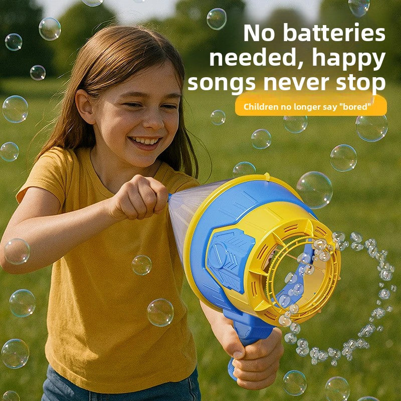 Handheld Air Cannon Bubble Machine for Kids