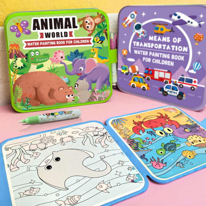 Reusable Magic Water Drawing Book for Kids