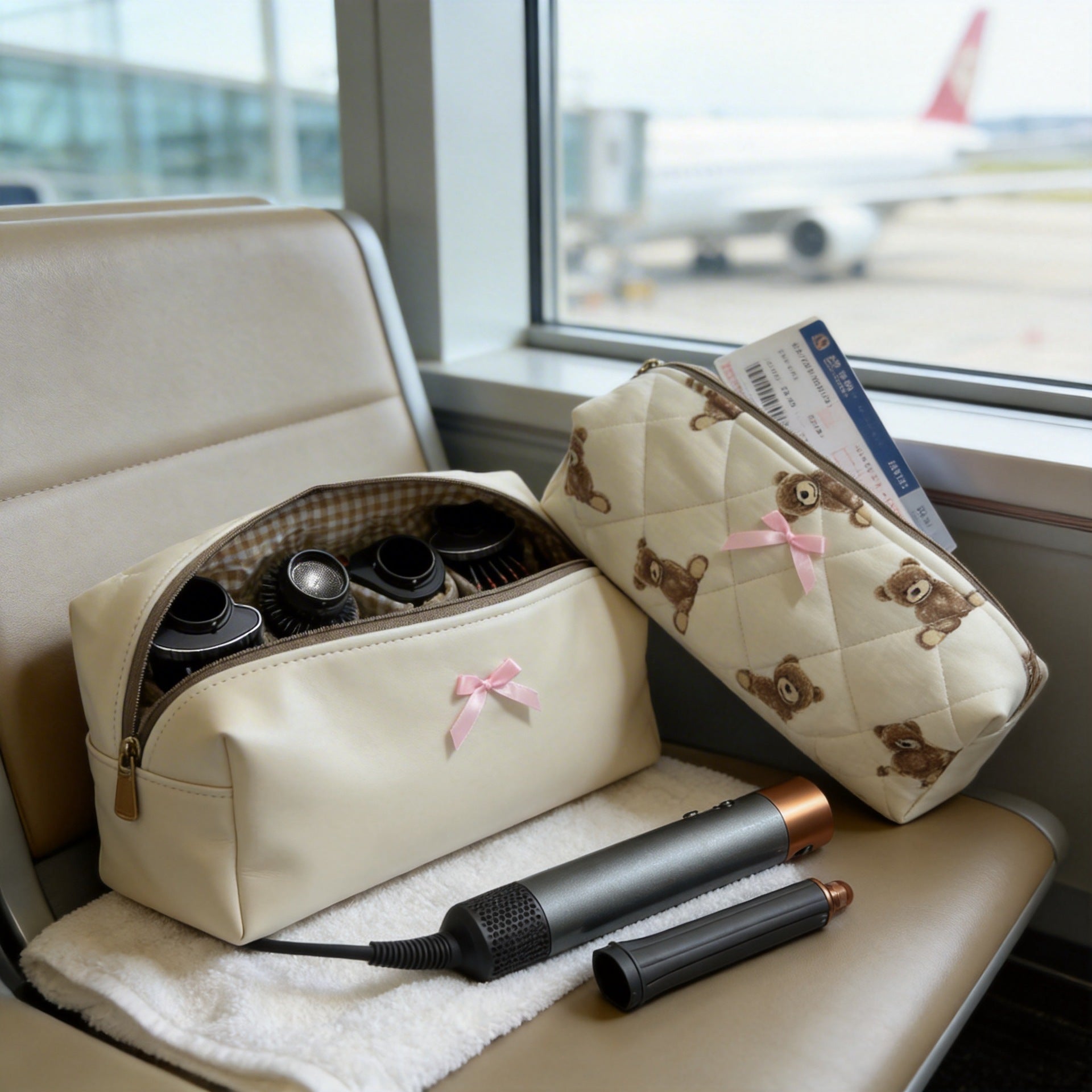 Plush Makeup and Skincare Storage Bag