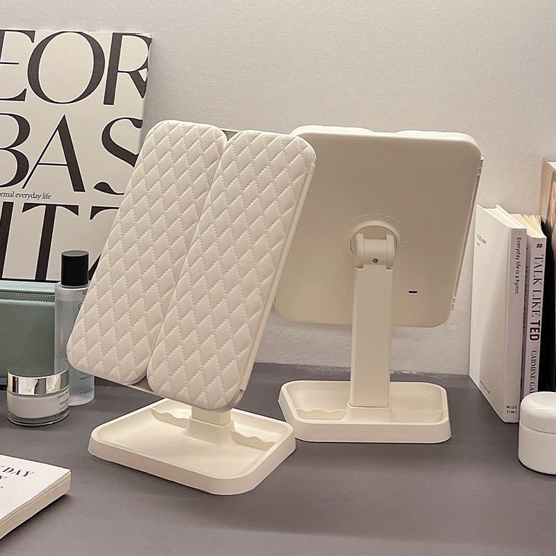LED Makeup Mirror with Light Foldable Desktop